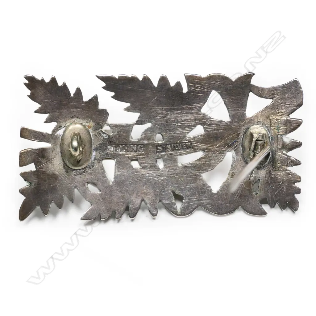 James King (Wellington) silver name brooch, Image 1++
